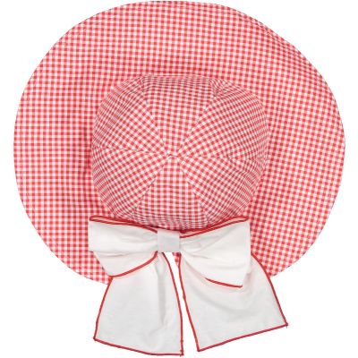 Red Gingham Sunny Hat