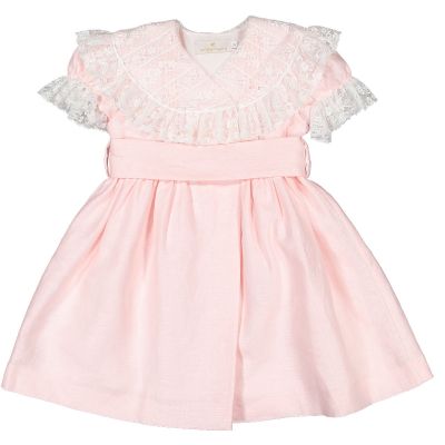 Linen Pink Crossed Dress