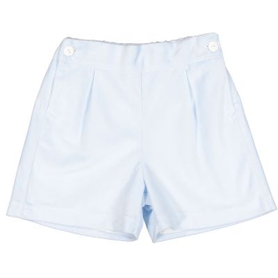 Charming Blue Velvet Shorts