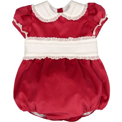 Santa Red Velvet Romper