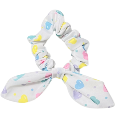 Maryland Multicolor Hearts Scrunchie