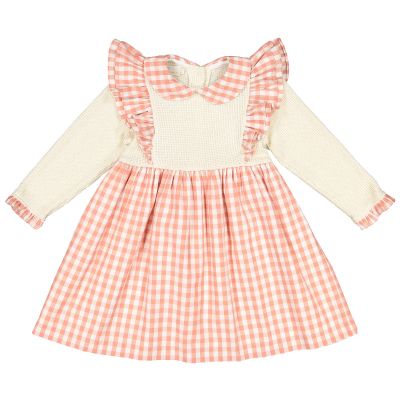 Rosy Gingham Dress