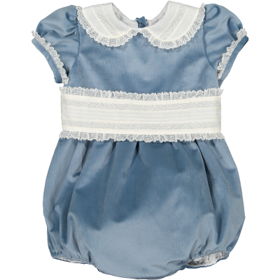 Blue Velvet Romper
