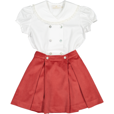 Red Velvet Girl Set