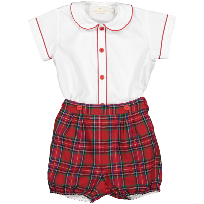 Christmas Tartan Boy Set