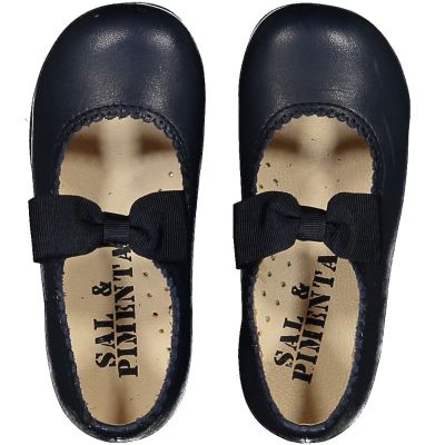 Navy Bow Mary Janes