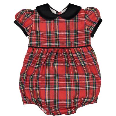 Scottish Red Tartan Romper