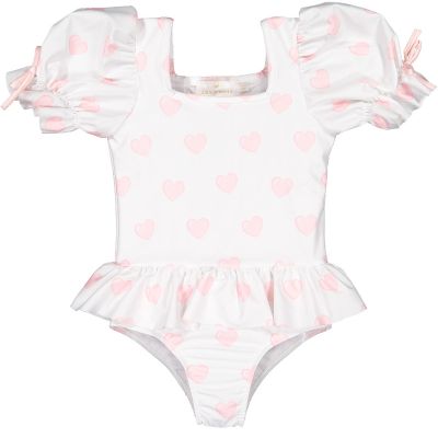 Hearts Pink Swimsuit