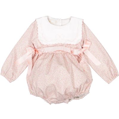  Pink Candy Floral Romper