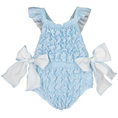  Classic Blue Frilled Swimsuit