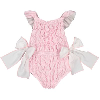 Classic Pink Frilled Swimsuit
