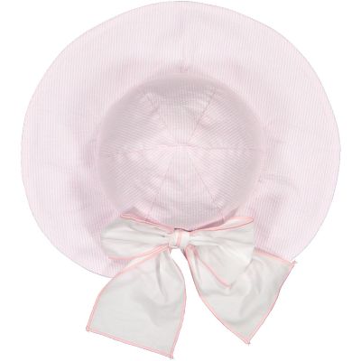  Pink Seersucker Sunny Hat