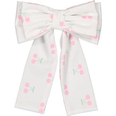 Pink Cherries Lycra Big Hair Clip