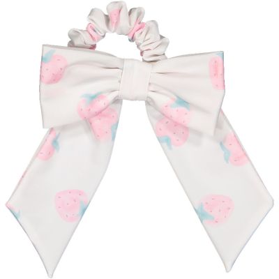 Classic Strawberries Lycra Scrunchie
