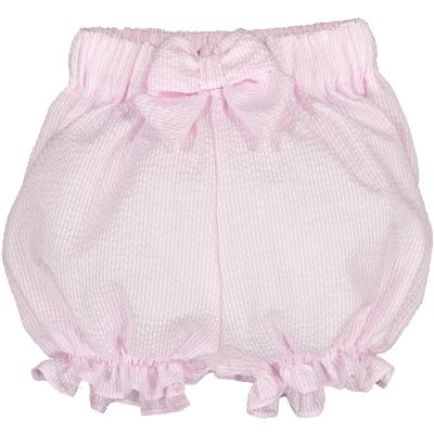  Pink Seersucker Girl Shorts