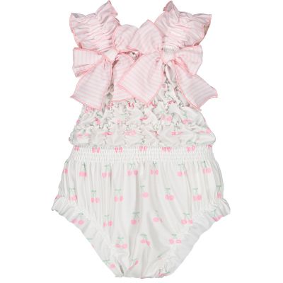 Pink Cherries Frilled Swimsuit 2