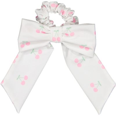 Pink Cherries Lycra Scrunchie