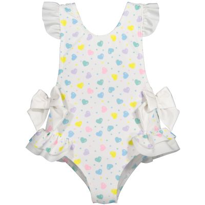 Multicolor Hearts Swimsuit