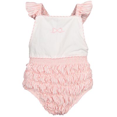 Bubble Gum Cotton Frilled Swimsuit