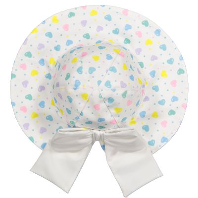  Multicolor Hearts Lycra Sunny Hat