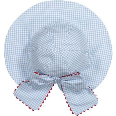  Gingham Mix Blue Sunny Hat