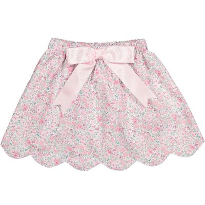 Pink Ditsy Floral Skirt