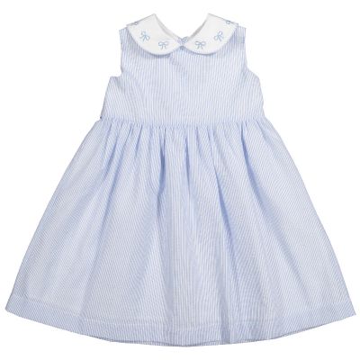 Blue Seersucker Dress