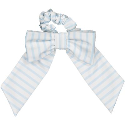  Stripes Blue Lycra Scrunchie
