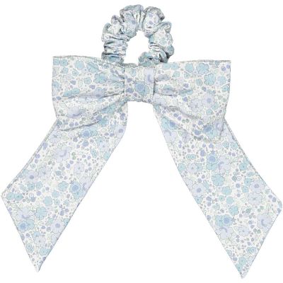 Blue Ditsy Floral Lycra Scrunchie