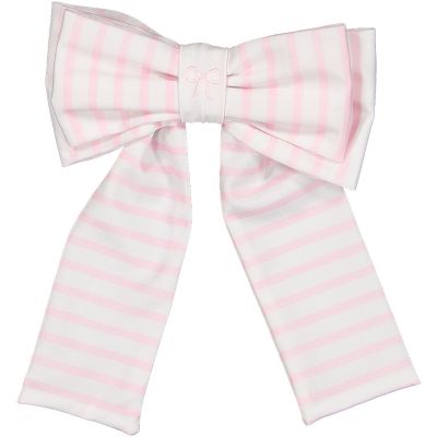  Stripes Pink Lycra Big Hair Clip