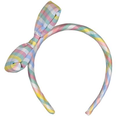 Rainbow Gingham Headband