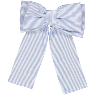 Maryland Blue Seersucker Big Hair Clip