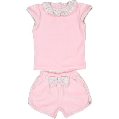  Pink Ditsy Floral Girl Cover-up Set