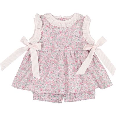 Pink Ditsy Floral Set