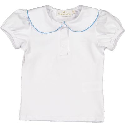  Blue Ditsy Floral Girl T-Shirt