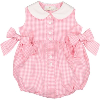 Gingham Mix Pink Romper