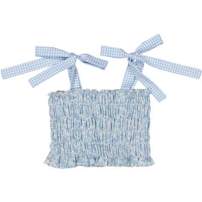  Maryland Blue Ditsy Floral Top