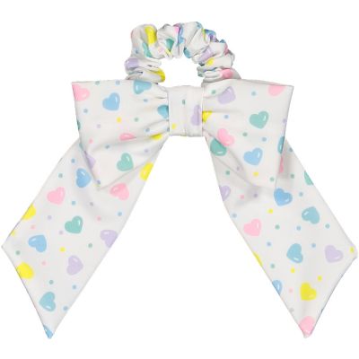  Multicolor Hearts Lycra Scrunchie