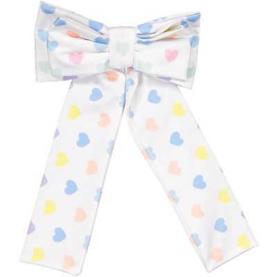 Funny Hearts Lycra Big Hair Clip