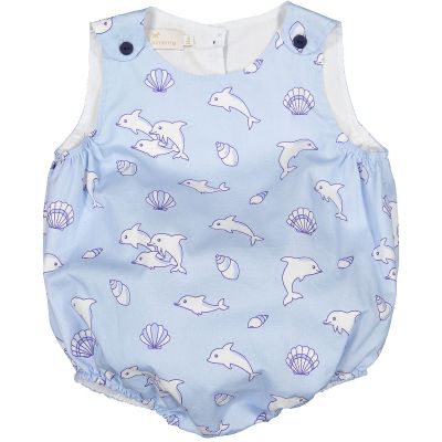 Dolphins and Shells Boy Romper