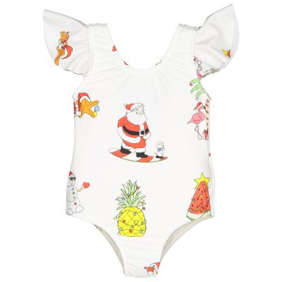 Santa On Holiday Swimsuit