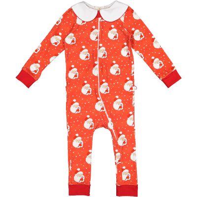 Red Santa Glows Baby Girl Pajama