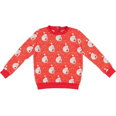 Red Santa Glows Boy Sweatshirt