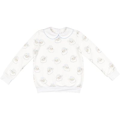 Blue Santa Girl Sweatshirt