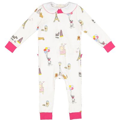 Dogs in Paris Baby Girl Pajama