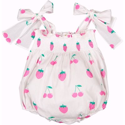 Pink Jam Bows Romper