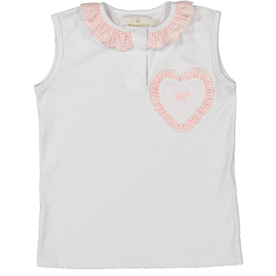 Micro Gingham Pink Top