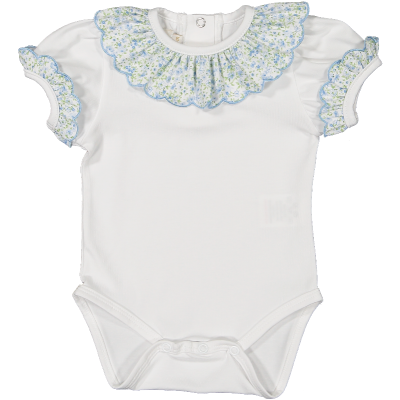 Flowers Blue Onesie