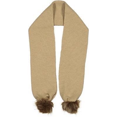 Camel Pom-pom scarf