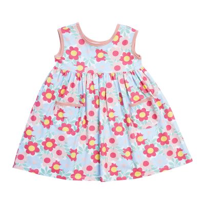 Retro Flowers A-Line Dress